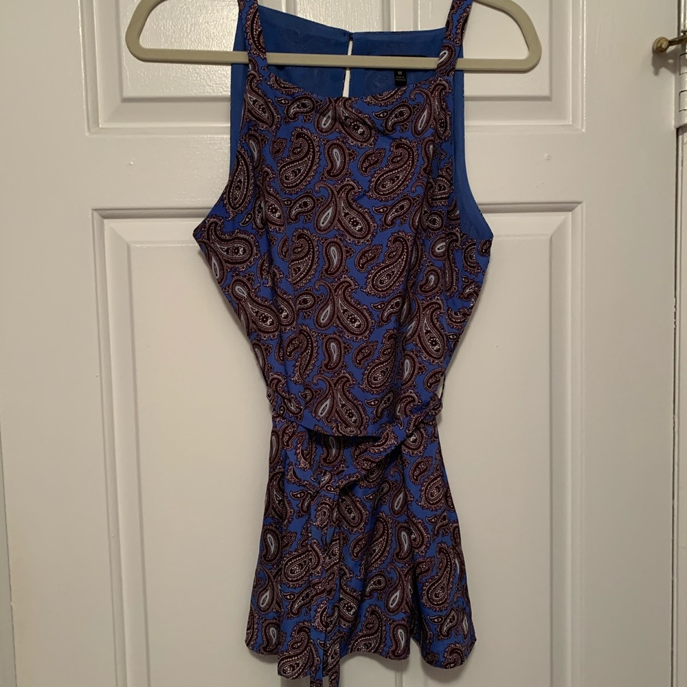 Banana Republic Sleeveless Paisley Top